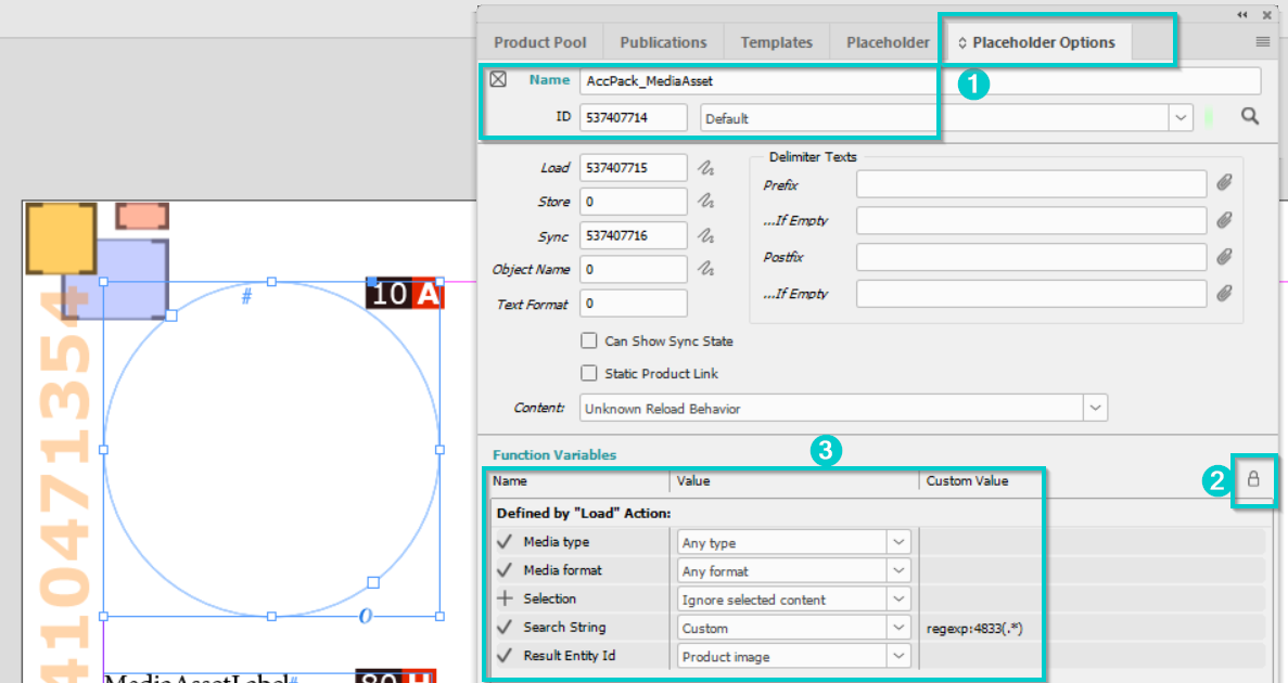 Config function variables default